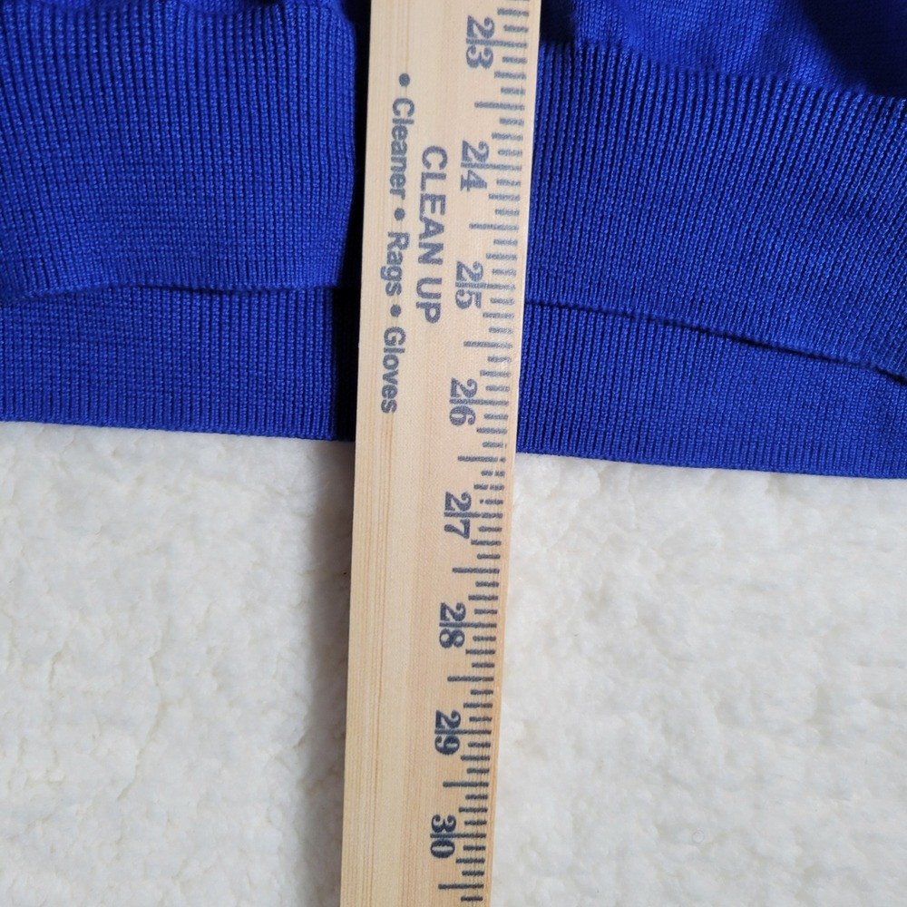 Brooks Brothers Supima Cotton V-Neck Sweater Royal Blue Striped Trim Mens L - Picture 8 of 11